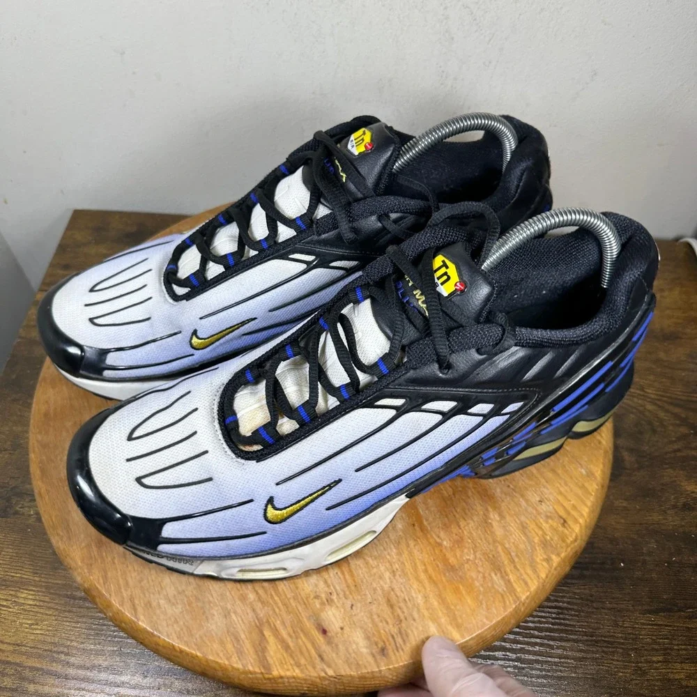 Nike Air Max Plus 3 III Mens Black Blue White CJ9684-001 Sneakers Size 13